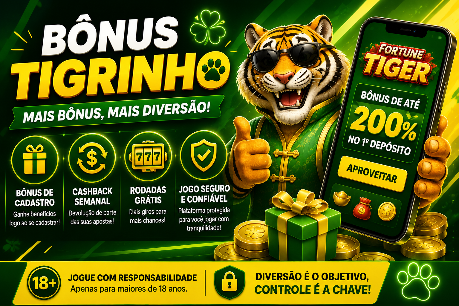 Bônus Tigrinho: como escolher jogos com bônus em 2026