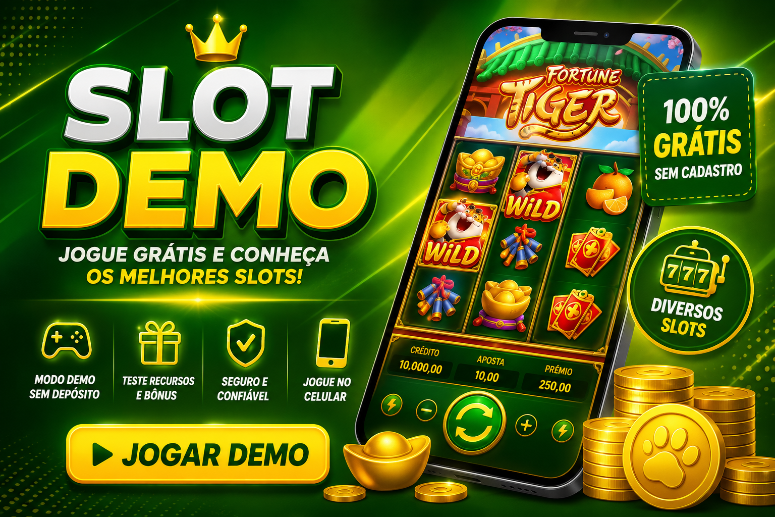 Slot Demo Grátis: Como Jogar, Testar e Conhecer os Slots